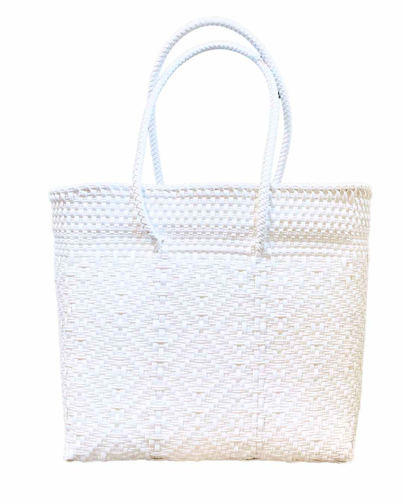 Take me to Greece! Large Diamonds Tote Bag! in White