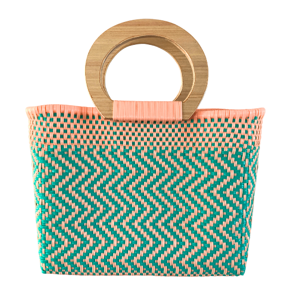 Wooden Handles Mini Totes!