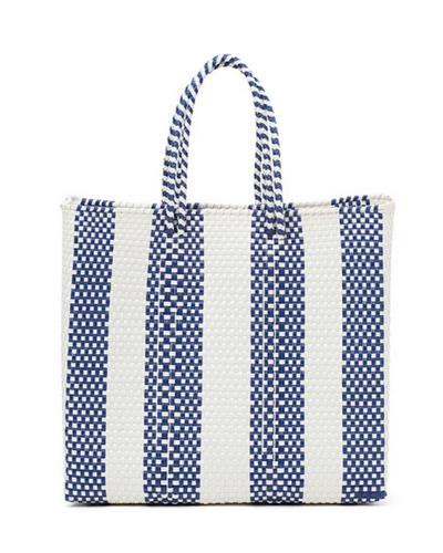 EVERYDAY TOTE BAG! IN NAVY & WHITE