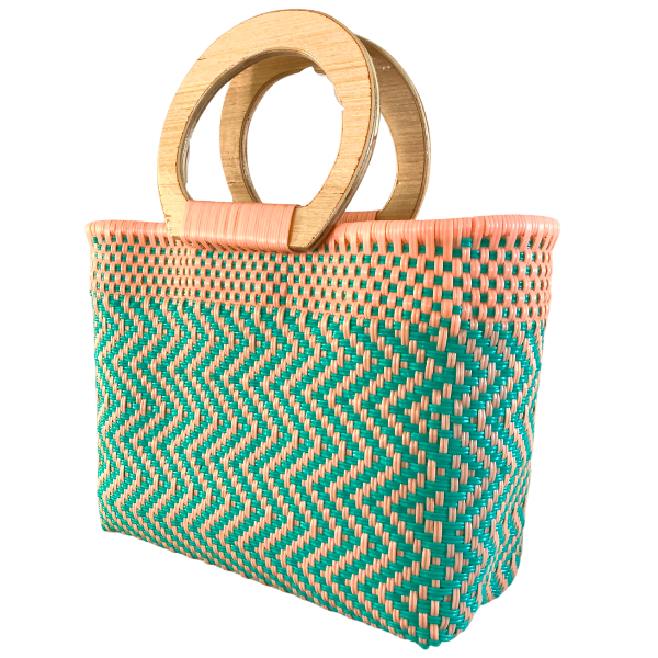 Wooden Handles Mini Totes!