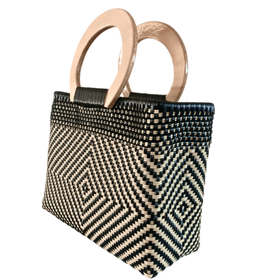 Wooden Handles Mini Totes!