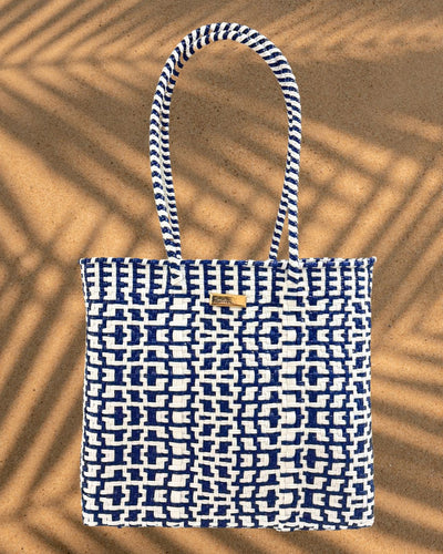 Just Got Paid Energy Tote Bag! In Our Limited Edition style!! in White & Navy Blue