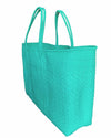 Large Diamonds Tote Bags! in Caribbean Green