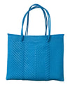 Large Shoulder Carry Blue Tote Bag