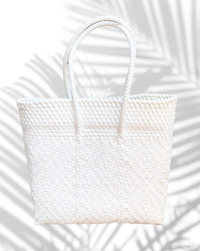 Take me to Greece! Large Diamonds Tote Bag! in White